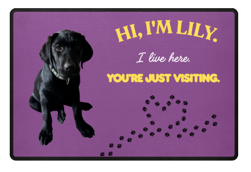 Personalized doormat